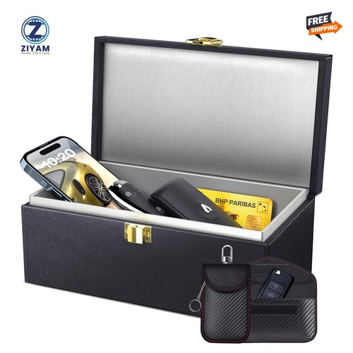 Faraday box with bags - with,