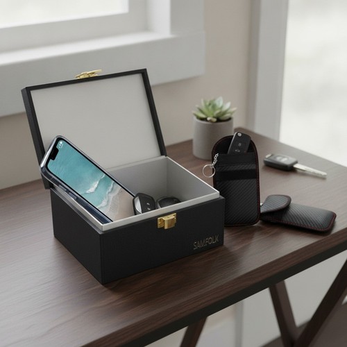 Faraday box set wood - box, set,
